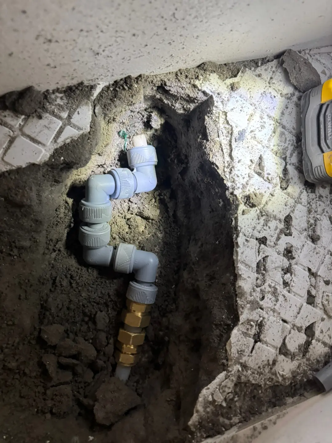 인천 서구 하수구막힘 매립배관 보수 작업